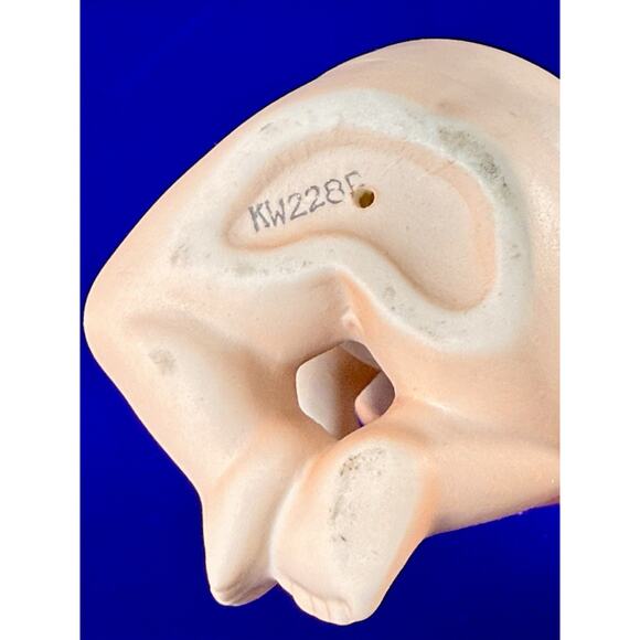 VTG Lefton Kewpie Doll Sucking Thumb Bisque Figurine 5" Cupid Baby Grannycore - Picture 8 of 10